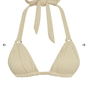 Monday Swimwear - Morocco top -Vanilla Matte Rib